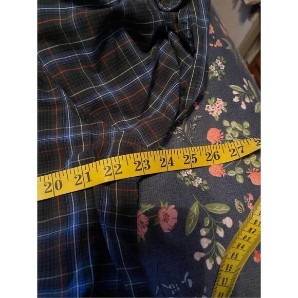 Chaps Mens Plaid Curved Hem Easy Care Long Sleeve Button Down Shirt Size Large - Picture 8 of 13